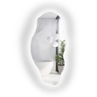 Dekoratív tükör organikus formával és megvilágítással - LOLIT LED