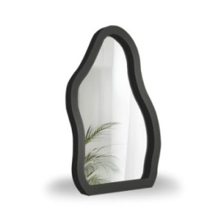 Kozmetikai tükör fekete MDF keretben - STONE PETITE
