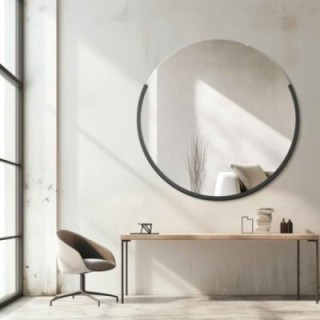 Kerek modernista tükör MDF keretben - TERA