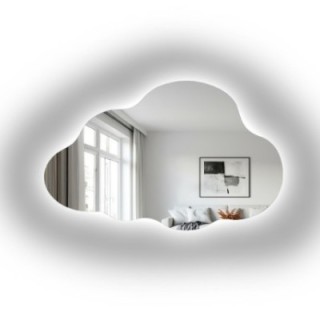 Felhő alakú tükör gyerekszobába LED világítással - CLOUD LED