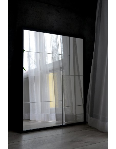 Modern tükör a Mirrors-tól - TETRIS - gyönyörű fekete kerettel