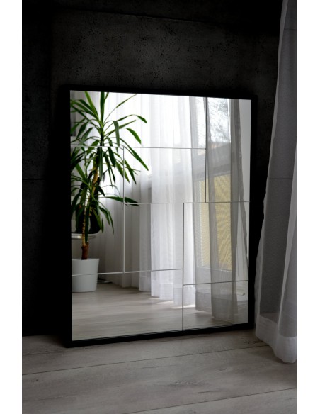 Modern tükör a Mirrors-tól - TETRIS - gyönyörű fekete kerettel