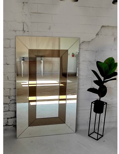 Dekoratív kéttónusú glamour tükör - INES