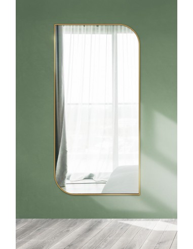 Tükör arany MDF SLIM keretben - TEARDROP - keret színe az Ön által választott színben