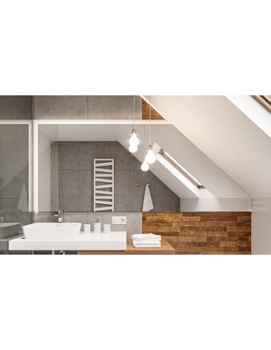 Homokfúvott tükör padlásra - méretre - RABA LED