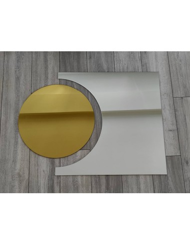 Fürdőszobai tükörkészlet kör és üstökös dekorációs panel -KOSMIK II