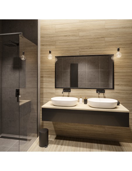 Toaletti tükör fekete keretben 60x80 - 1503001