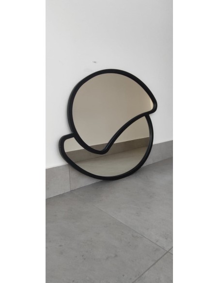 Tükör matt fekete MDF keretben - RINA - keret színe tetszés szerint választható