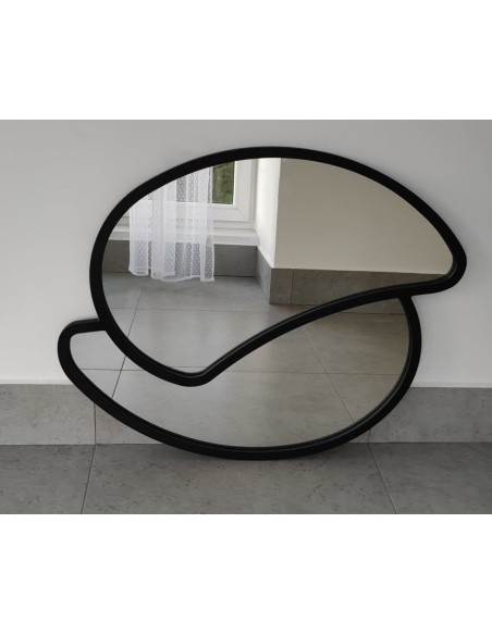 Tükör matt fekete MDF keretben - RINA - keret színe tetszés szerint választható