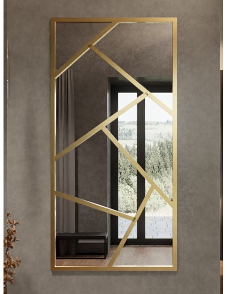 Tükör aszimmetrikus mdf rudakkal - WERO - keret színe az Ön által választott színben