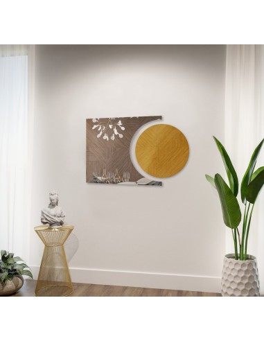 Fürdőszobai tükörkészlet kör és üstökös dekorációs panel -KOSMIK II