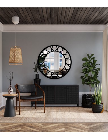 Dekoratív kerek tükör loft stílusban - ELENA