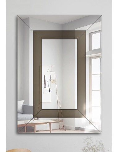 Dekoratív kéttónusú glamour tükör - INES