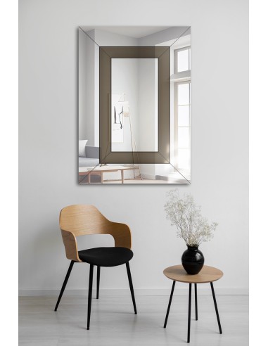 Dekoratív kéttónusú glamour tükör - INES