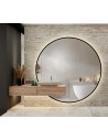 Kerek ledes tükör méretre gyártva, szekrénykivágással, mdf keretben - ORFEUSZ LED