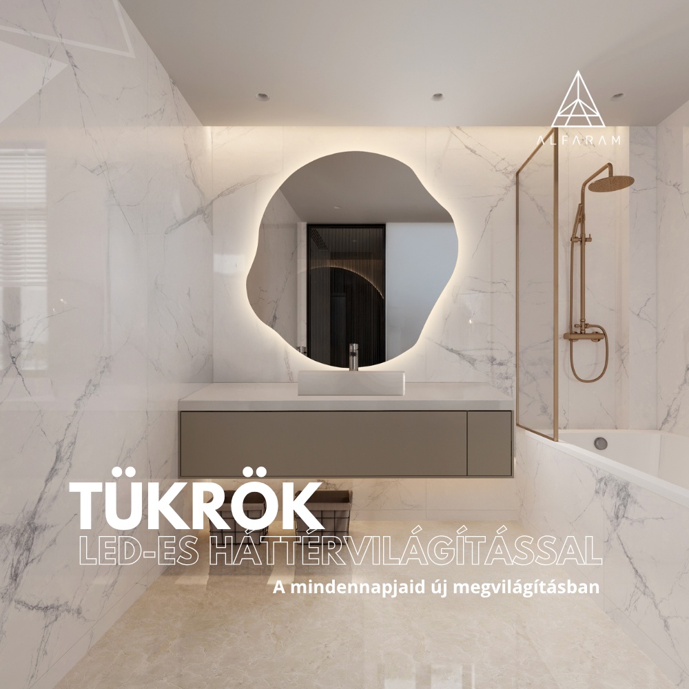LED-világítású tükrök